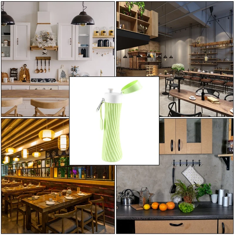 Складная дорожная бутылка для воды многоразовые силиконовые складные бутылки