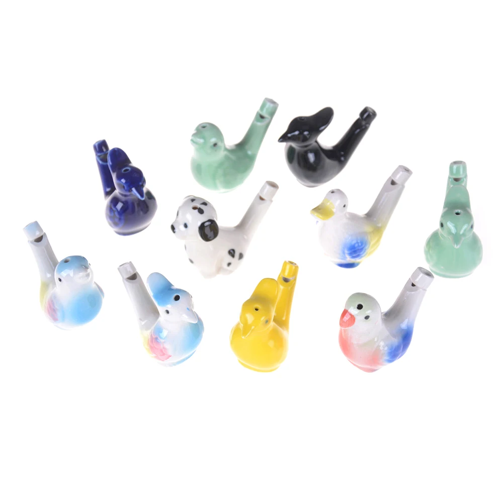 

Hot Early Learning Educational Children Gift Toy Ceramic Bird Whistle Bathtime Musical Toy for Kid Musical Instrument