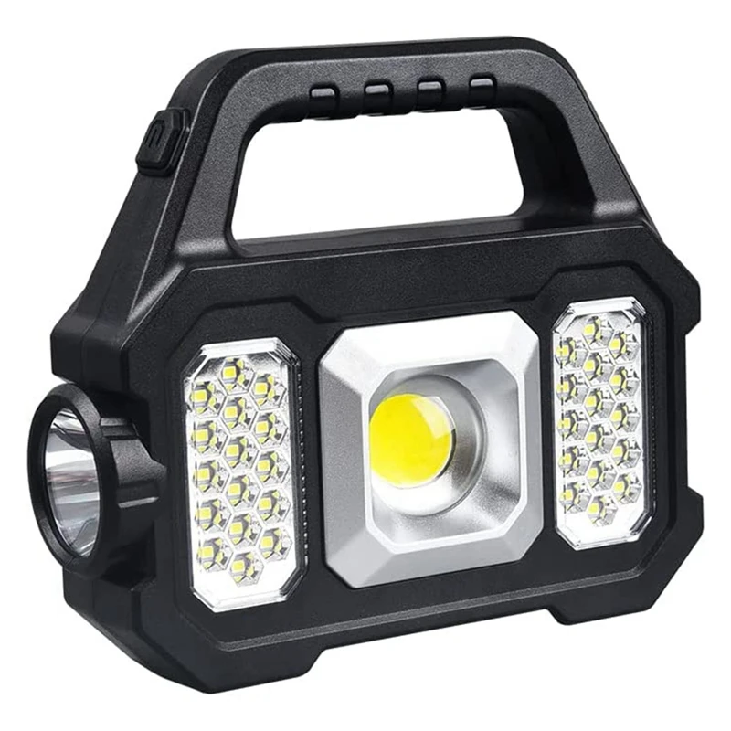 

1 Set LED Flashlight Solar Flashlights High Lumens Super Bright,Solar Panels,6 Modes,IPX4 Waterproof Spotlight