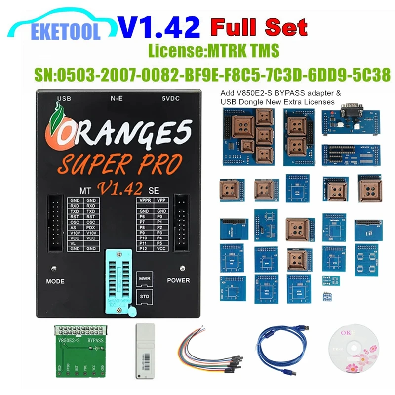 Orange 5 Устройство Программирования V1.38 Полный Набор Адаптеров + Расширенная