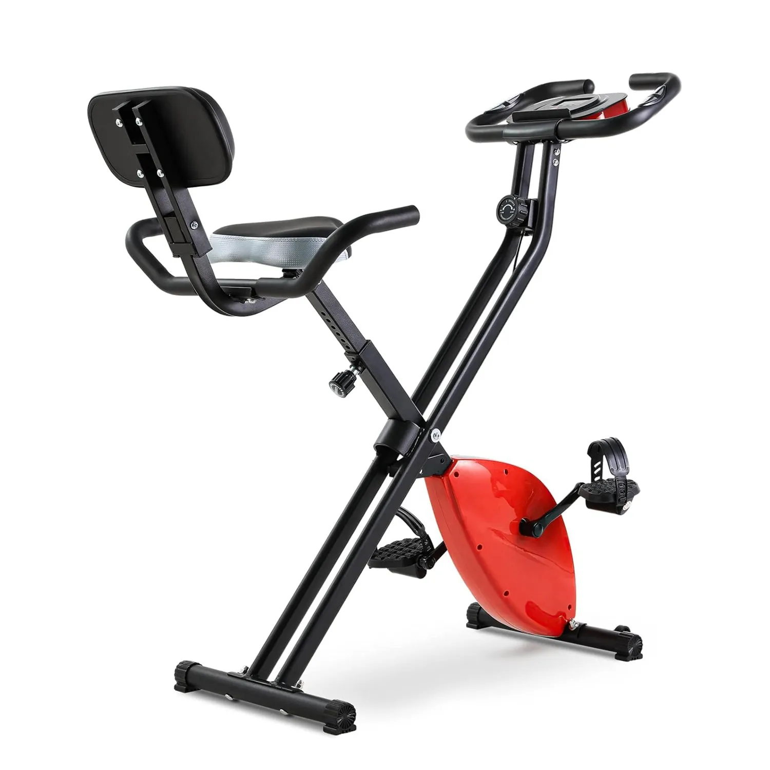 Складной велотренажер складной стационарный велосипед для фитнеса вертикальный