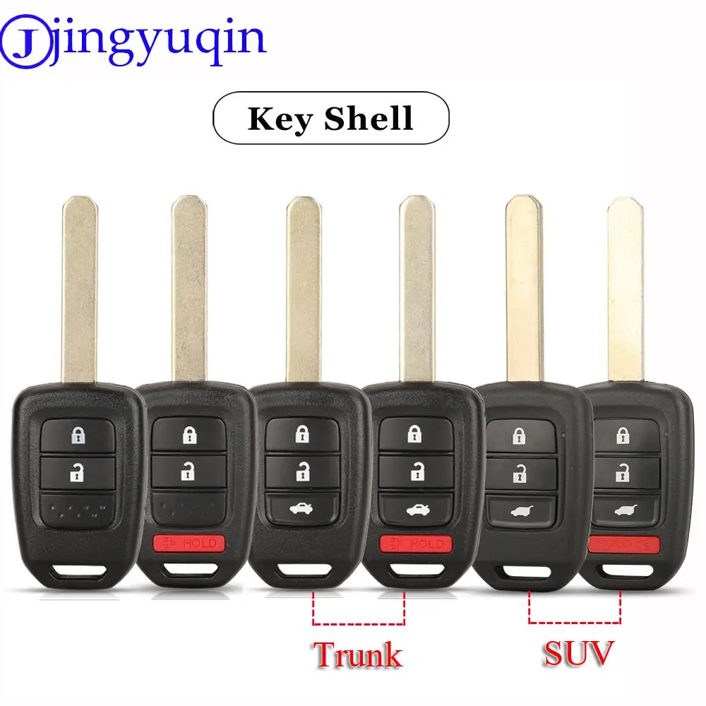 

Jingyuqin 2/3Buttons Replacement Remote Car Key Shell Case Fob For Honda Accord Cr-v Fit Xrv Vezel City Jazz Civic Hrv Frv