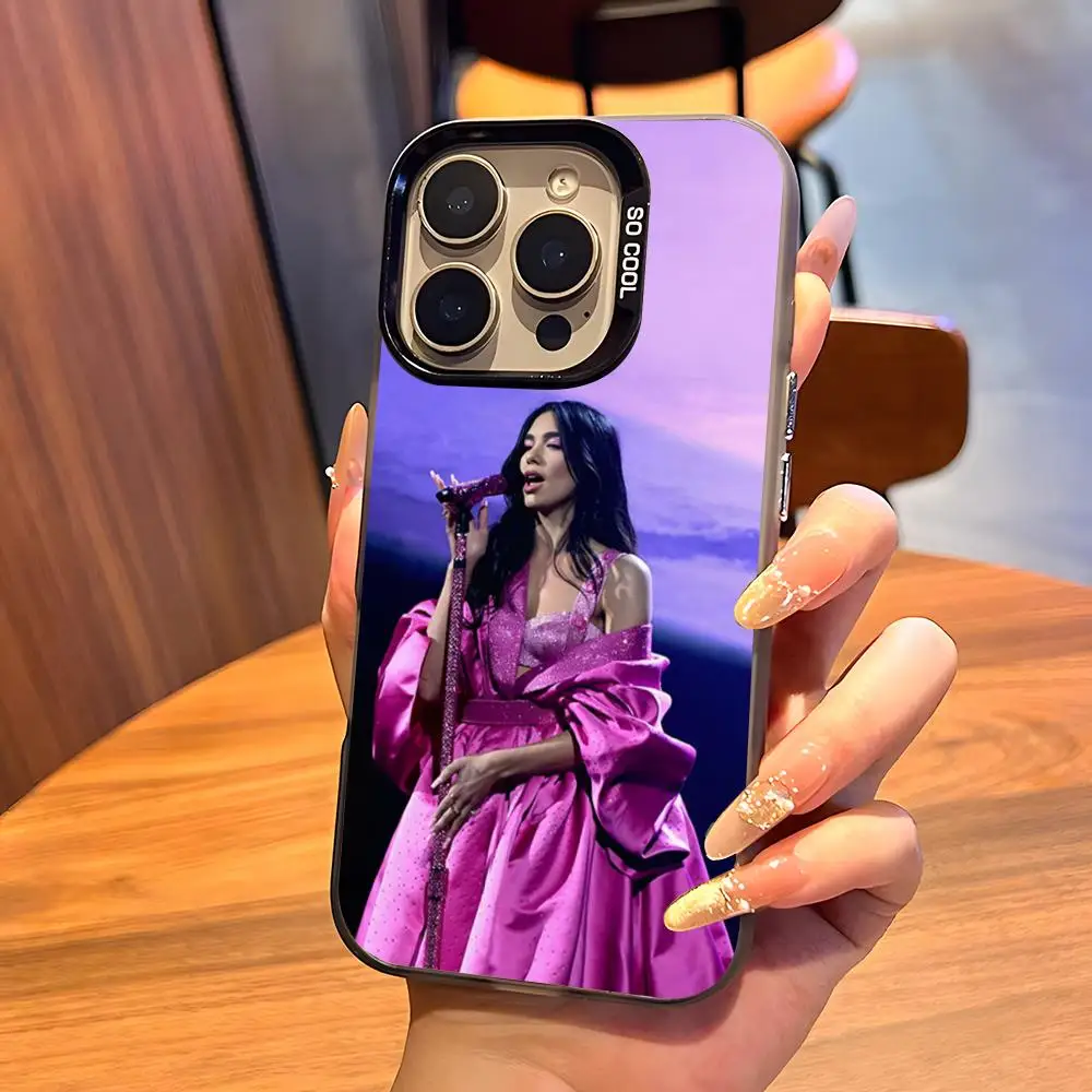 Чехол для телефона Dua L-Lipas Singer для iPhone 17 Air 16 15 14 Plus 13 12 11 Pro 7 8 XS Max XR, серебристо-черный, с бампером (art.: 3920dc684a8fd) - 3920dc684a8fd