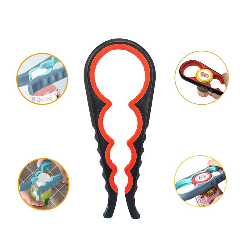 

Новая кухонная открывалка для бутылок, четыре в одном, открывалка для банок, кухонная крышка с винтом, многофункциональный подъемник крышки...