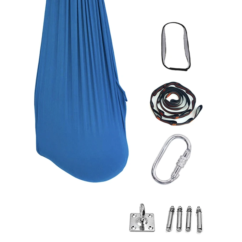 

Kids Cotton Swing Hammock For Autism ADHD ADD Therapy Child Therapy Elastic Parcel Steady Seat Swing Chairtoy