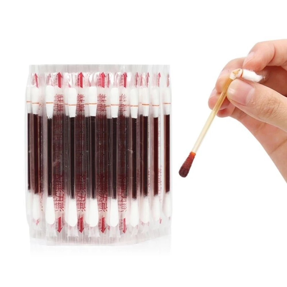 

10-100 шт., Одноразовые Медицинские Ватные палочки для дезинфекции дома