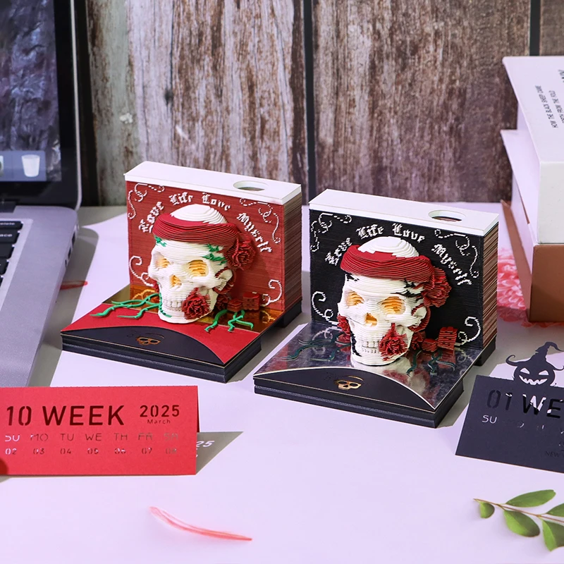 Блокнот 3D Модель Omoshiroi Block Sticky Notes Креативный настольный календарь Блокноты для