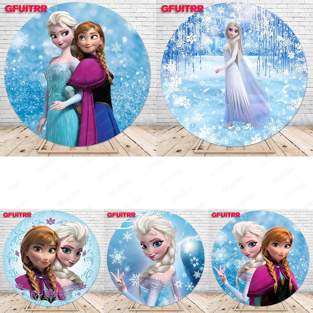 Фон для фотосъемки с изображением принцессы Эльза