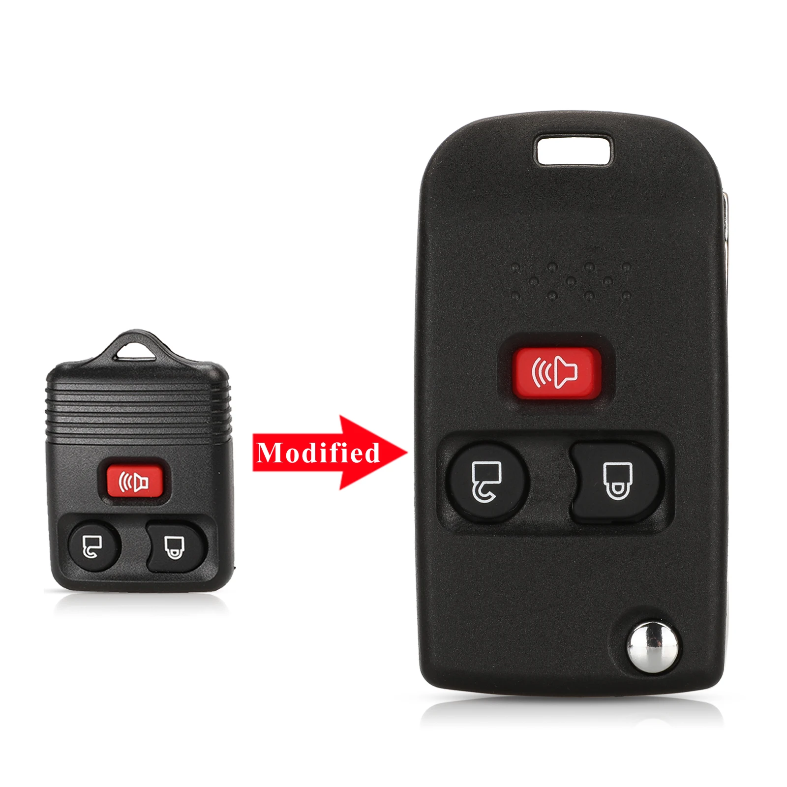 

Модифицированный чехол jingyuqin с откидной крышкой для Ford Edge Flex Explprer Escape походная экспедиция Focus Lincoln Mercury Navigator чехол брелока Дистанционного Управления