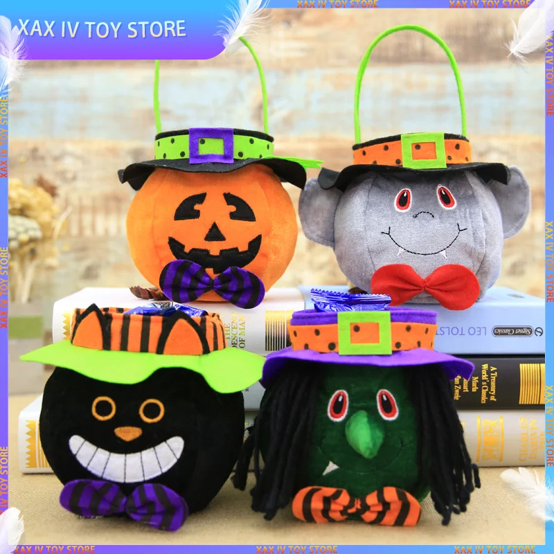 

Новинка 2023, Мультяшные дизайнерские хлопковые ручные сумки с рисунком призрака тыквы ведьмы, для счастливой модели, аксессуары для подарка