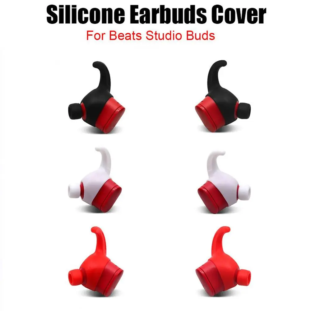1 Pair Soft Silicone Protective Earhooks for Monster Beats Studio Buds Anti-slip Ear Hook Earphone Holders Cover Case For Beats