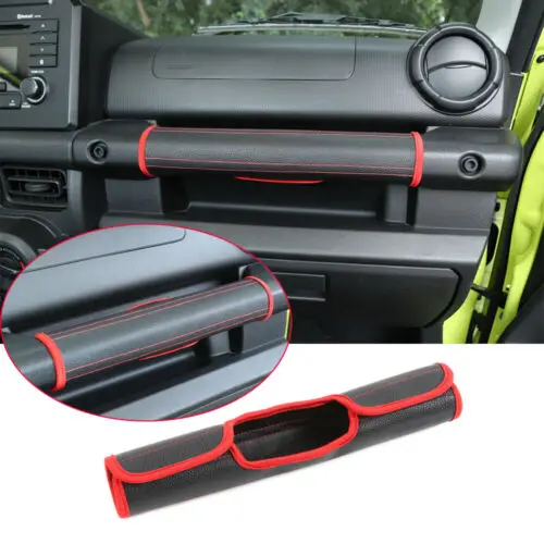 

For Suzuki Jimny 2019-20 Leather Dashboard Co-Pilot Grab Handle Protective Cover Car GoodsI Nterior Front