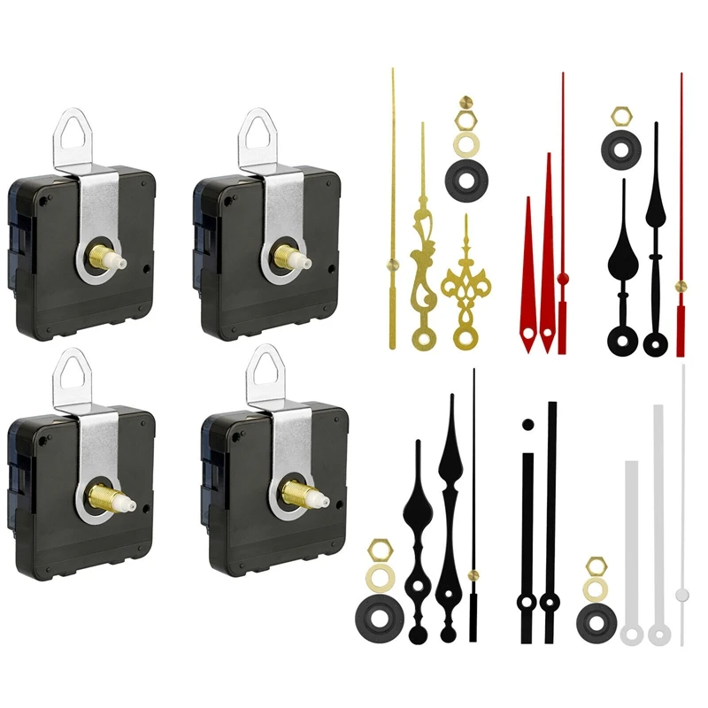 

4PCS Wall Quartz Clock Movement Mechanism DIY Replacement Repair Tool Part Clock Motor Kit