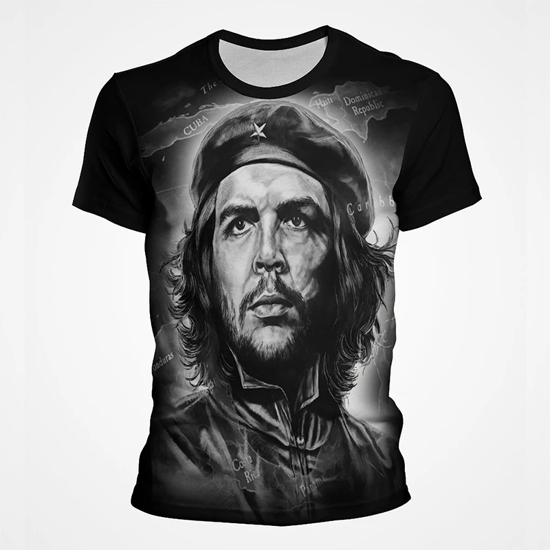 

Celebrity Che Guevara Vintage Print T Shirt Men Colorful Clothes Fashion Tee Summer 3D Graphic T Shirts Streetwear Tops Clothes