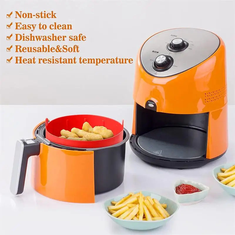 Аксессуары для аэрофритюрницы силиконовая форма многоразовая корзина выпечки