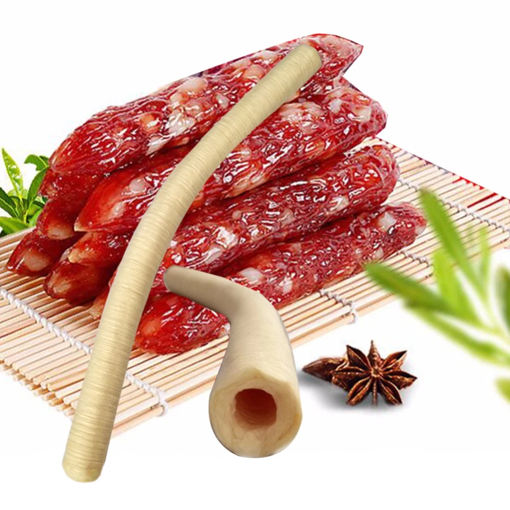 

18mm*15M Sausage Casing Ham Casing Sausage Skin Tube Casing for Sausage Shell Machine Hot Dog Hamburger Cooking Kitchen Tools