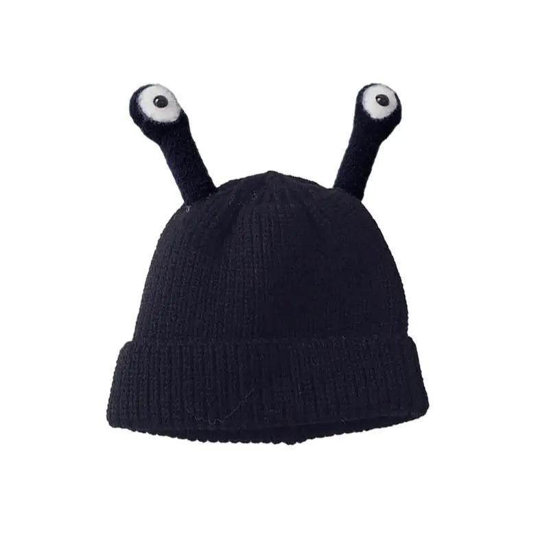 

Toddler Winter Hat Cute Animal Eyes Unisex Kid Snow Warm Cotton Kids Trapper Hats Kids Winter Hat Toddler Knitted Beanie
