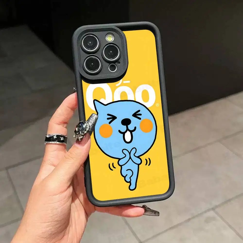 Забавный мультяшный силиконовый чехол Qoo для iPhone 17 Pro Max 16 15 14 13 12 11 Plus 17 Air (art.: 3920daddae651) - 3920daddae651