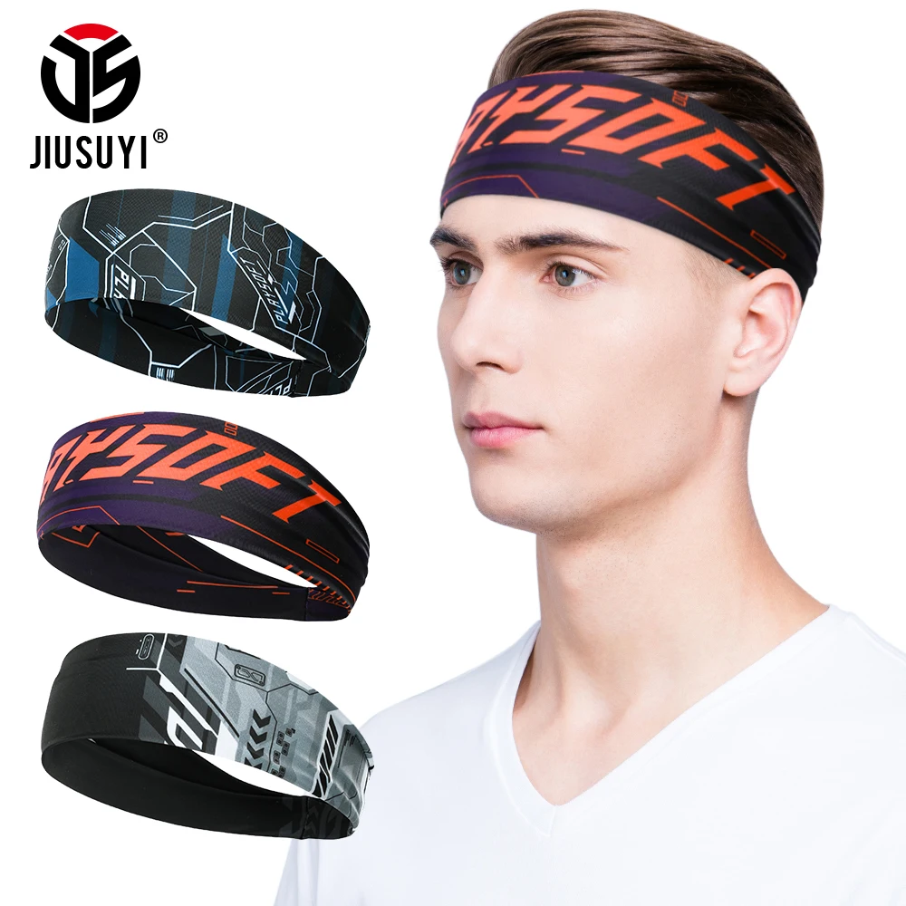

Sports Yoga Sweatband Elastic Fitness Gym Cycling Running Basketball Headbands Athletics Hair Band Bandage Men Summer Turband