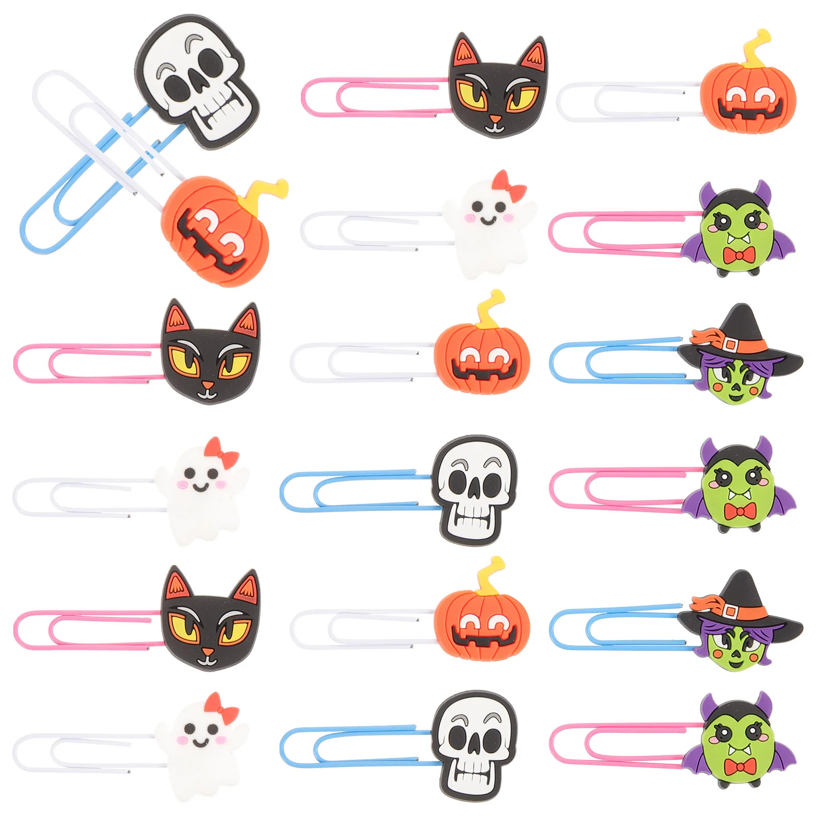 

20Pcs Halloween Bookmarks Halloween Paper Clips Delicate Paper Clips Book Marking Clips Paper Clips