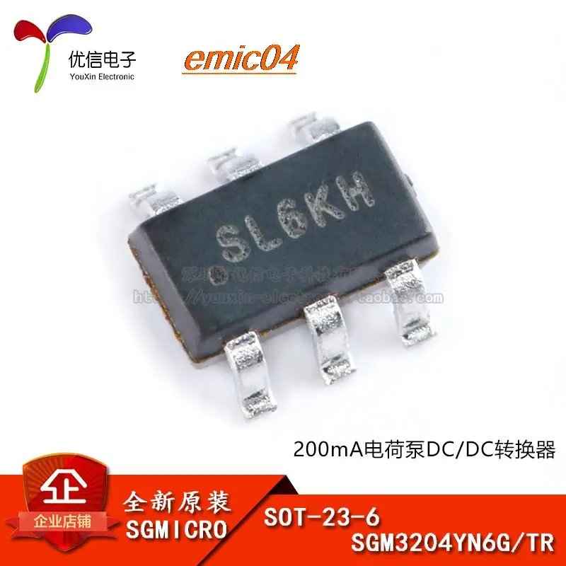 

5 шт., Оригинальные запасные части SGM3204YN6G/TR SOT-23-6 DC/DC