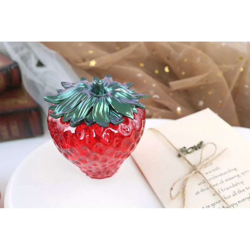 DIY Crystal Strawberry Pot Silicone Mold Storage Box Fruit Storage Jar Oranments Mirror Silicone Mould For Resin Making images - 6