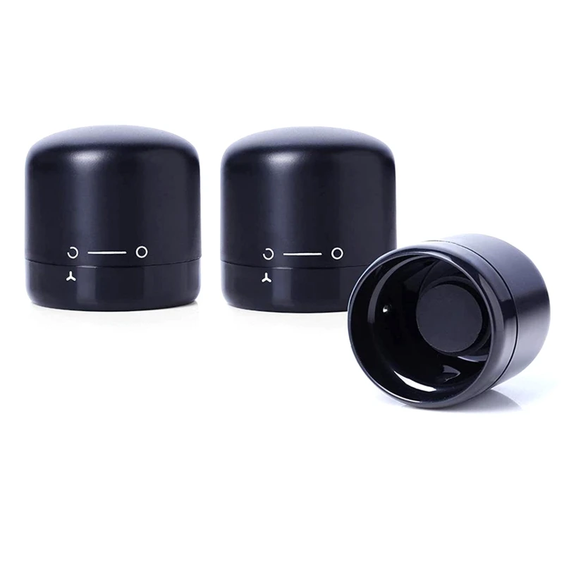 

3 Pcs Vacuum Wine Bottles Stopper,Wine Preserver Wine Bottle Stoppers with Lock&Unlock Sign for Wine,Champagne,Cava,Etc