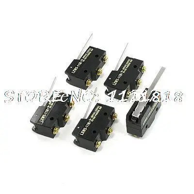 5 шт., Длинный рычаг с креплением на панели, микропереключатель, В переменного тока, В постоянного тока