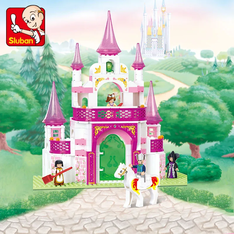 271PCS Friends Pink Dream Princess Castle Learning Building Blocks Sets Model Bricks Educational Toys for Children cinderella princess royal carriage building blocks princess figures s friends blocks bricks model toys girls gift
