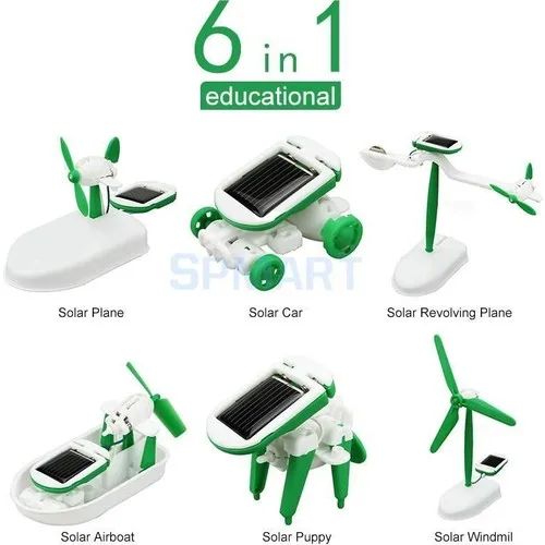 6 в 1 набор для строительства робота на солнечной батарее | Игрушки и хобби