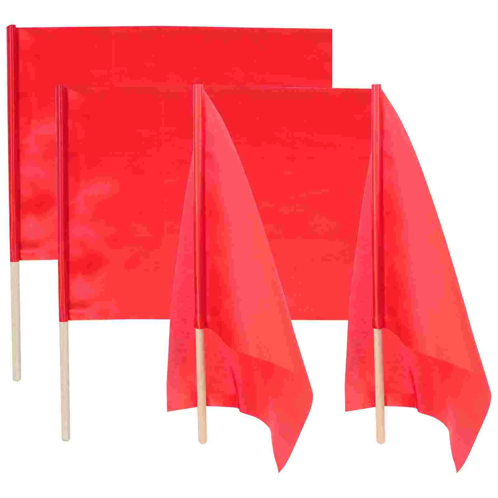 

Cloth Red Flag Race Referee Flags Match Signal Sports Hand Colored Football Kids