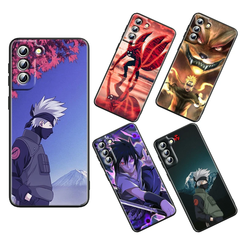 

Naruto Anime Akatsuki Uchiha Luxury For Samsung Galaxy S22 S21 S20 S10 S10e S9 S8 7 PRO Ultra Plus FE Lite Black Soft Phone Case