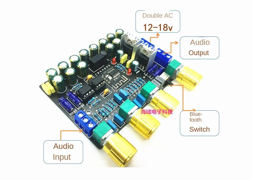Nvarcher Bluetooth HIFI плата предварительного усиления 2 0 канала без потерь 5532 2604 op amp