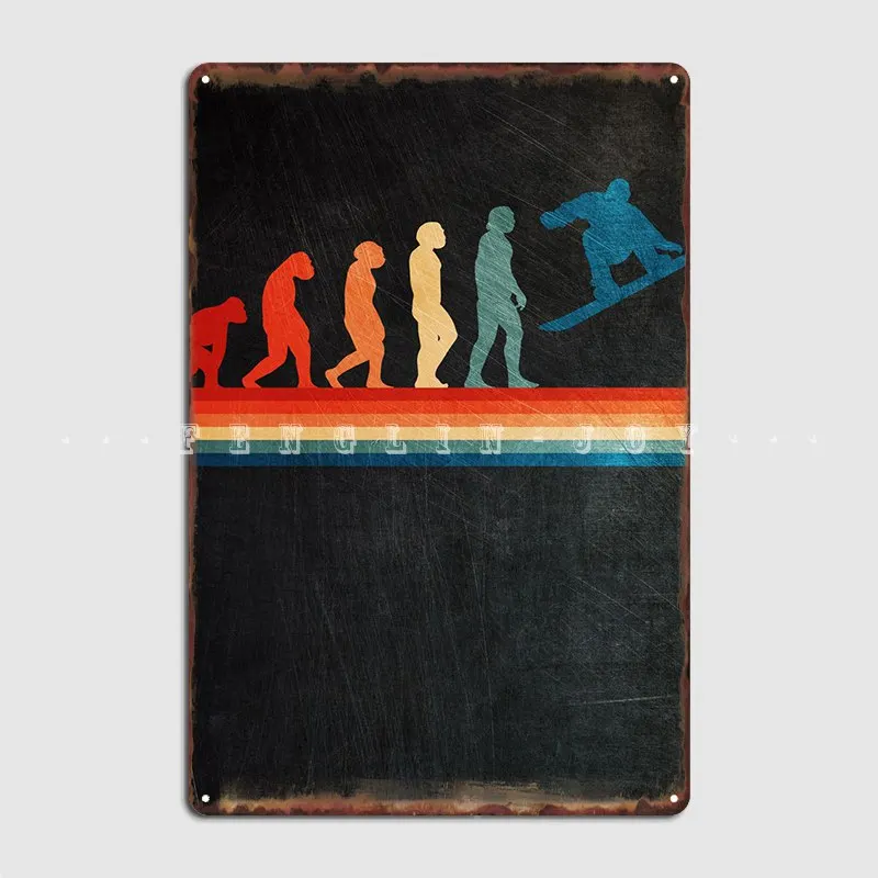Evolution Retro Poster Metal Plaque Wall Custom Cinema Living Room Wall Decor Tin Sign Posters
