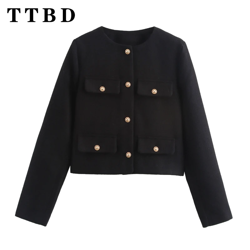 Женский костюм с длинным рукавом и круглым вырезом на осень/зиму