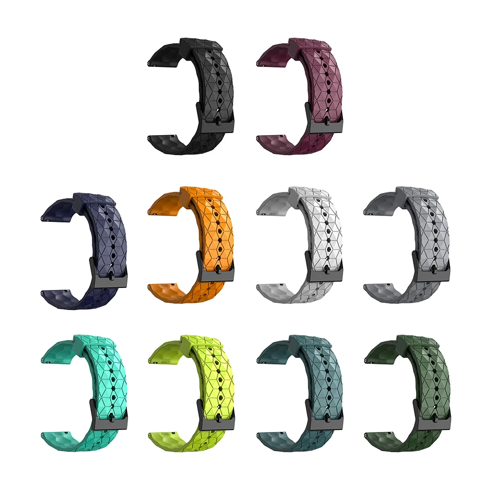 

Ремешок силиконовый для наручных часов, водонепроницаемый регулируемый браслет с рисунком футбольного мяча для Huawei Watch GT3 42 мм