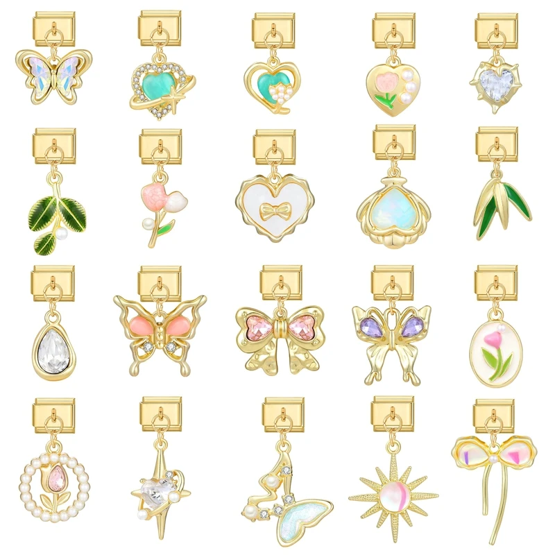 Youvelst креативный любовь лук лист солнце бабочка итальянские очаровательные