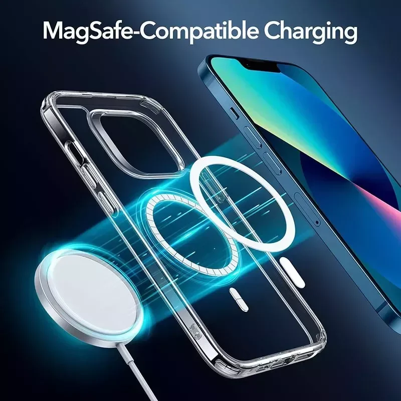 

New Arrival Original For Magsafe Wireless Charging Case For iPhone 14 13 12 11 Pro Max Mini X Xs XR 7 8 Plus SE 2