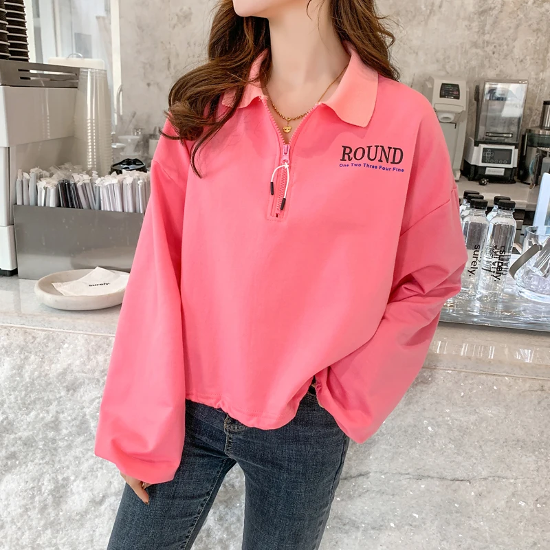 Осень 2021 женские толстовки большого размера модные укороченные топы с надписью