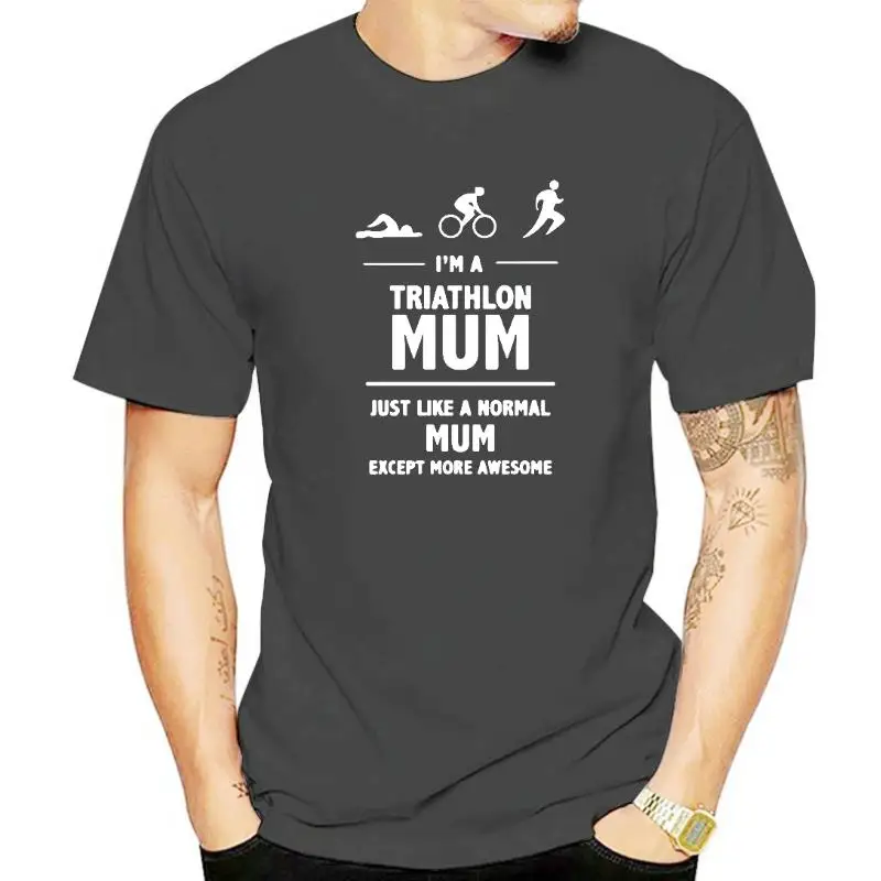 

Mum Triathlon Triathlete Runninger Swimmings Bikings Harajuku T Shirt Funny T-shirt Women Clothing Casual Short Sleeve Tops Tees
