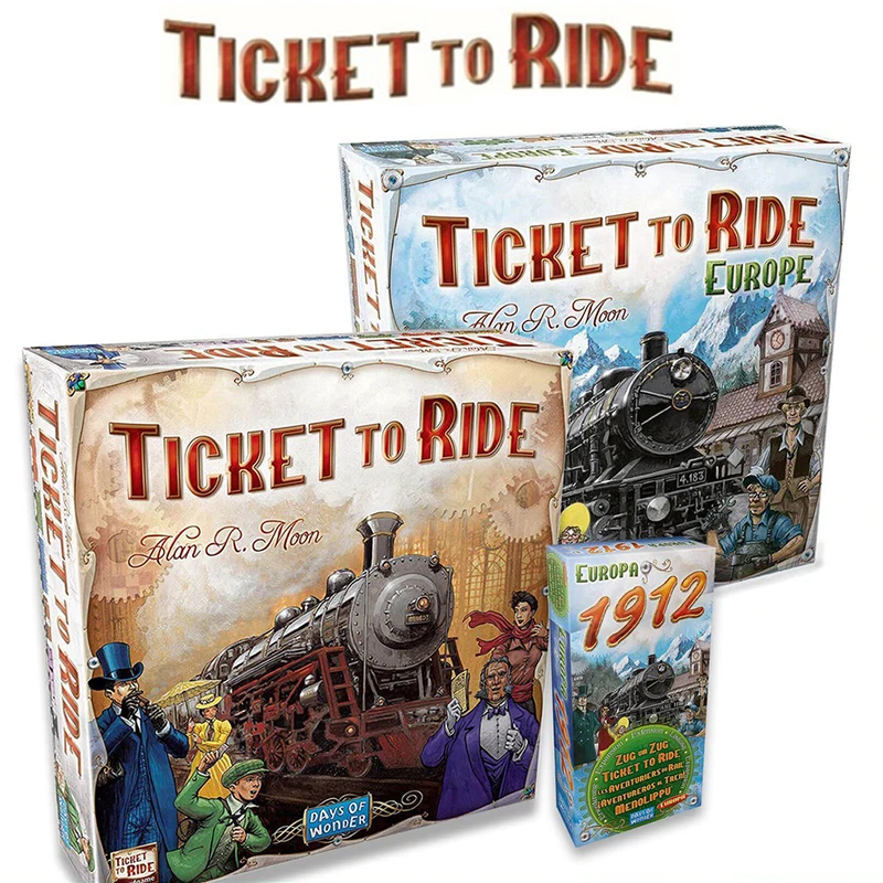 

Ticket To Ride Series Board Games US and Europe Edition Card Game Board Games Party Play Cards Game Plot Collection Toys Gifts