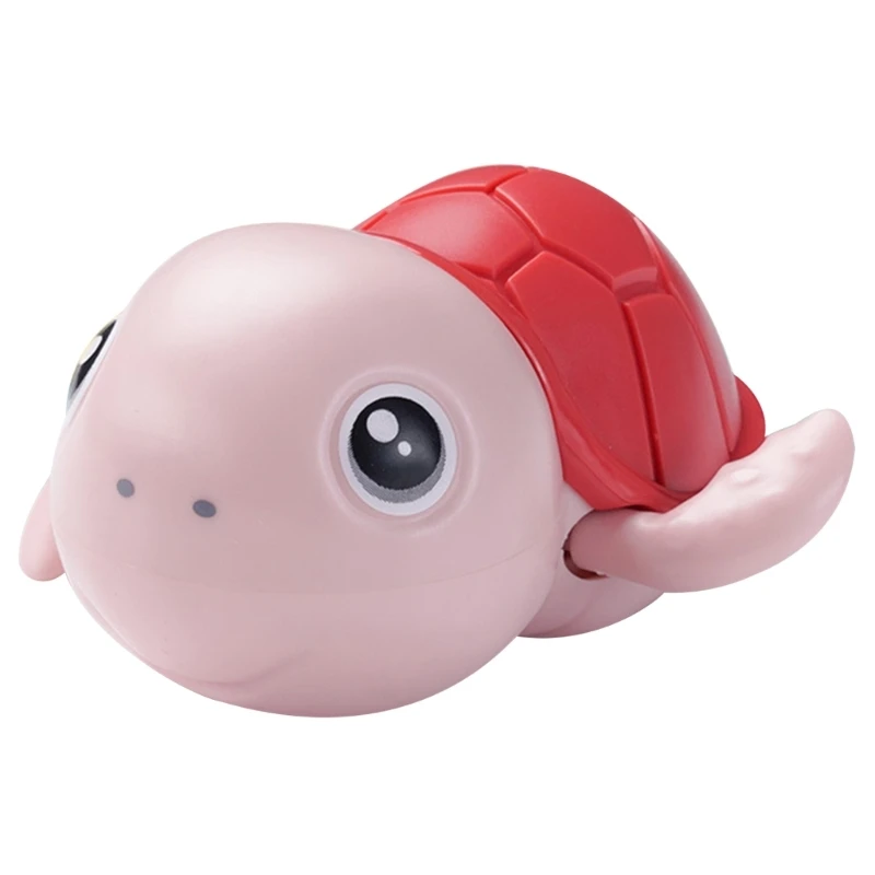 Clockwork  Baby Bath Toy Winding Toy Educational Wind-up Water Pool Toy Swimming Tortoise Toy for Infant 4M/6M/12M QX2D