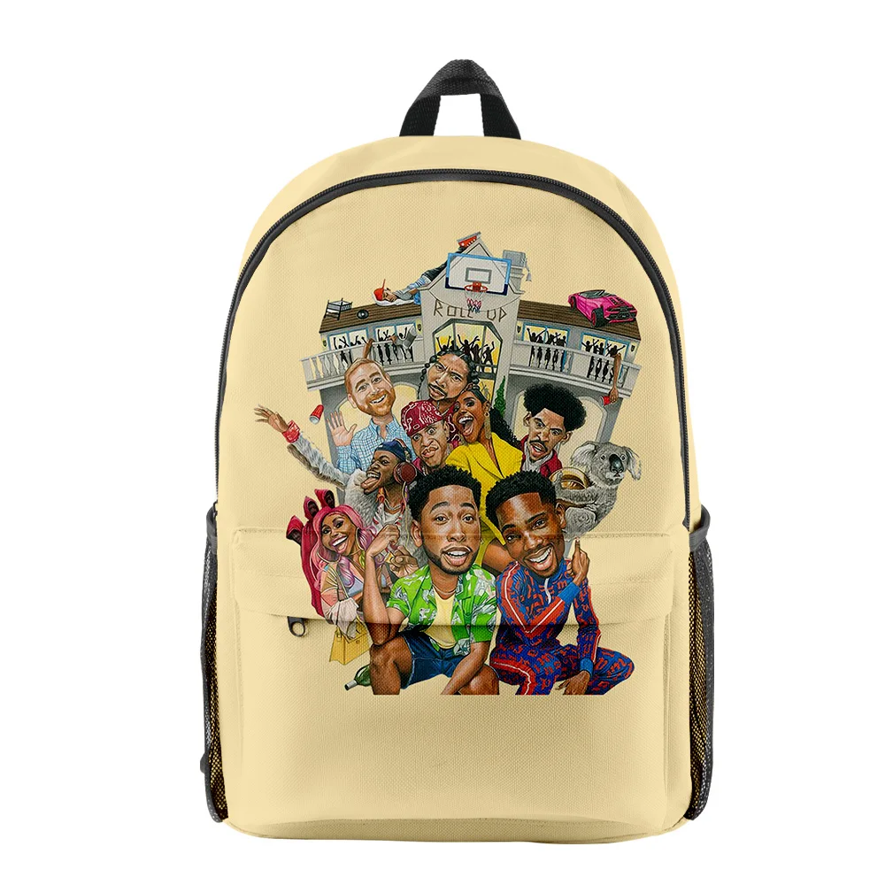90s House Party 2123 New Backpack Student School Bag Unisex Daypack Zipper Traval Bag Casual Style Harajuku Bag