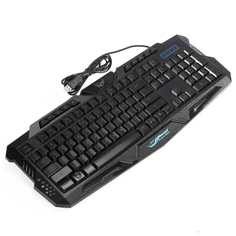 

HXSJ A877Y Wired Keyboard Home Office Game Keyboard For csgo lol E-sports games Three-color Backlight