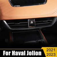 stainless car interior emergency light lamp switch warning button trim cover sticker accessories for haval jolion 2021 2022 2023