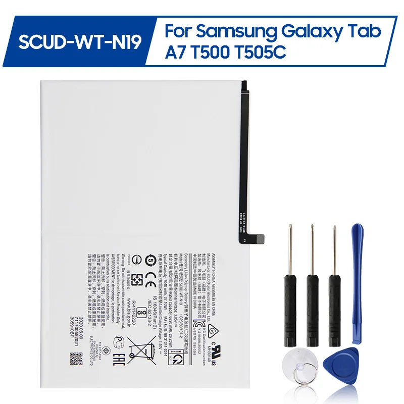 SCUD-WT-N19 de batería para tableta, para Samsung Galaxy Tab A7, T500, T505C, 7040mah
