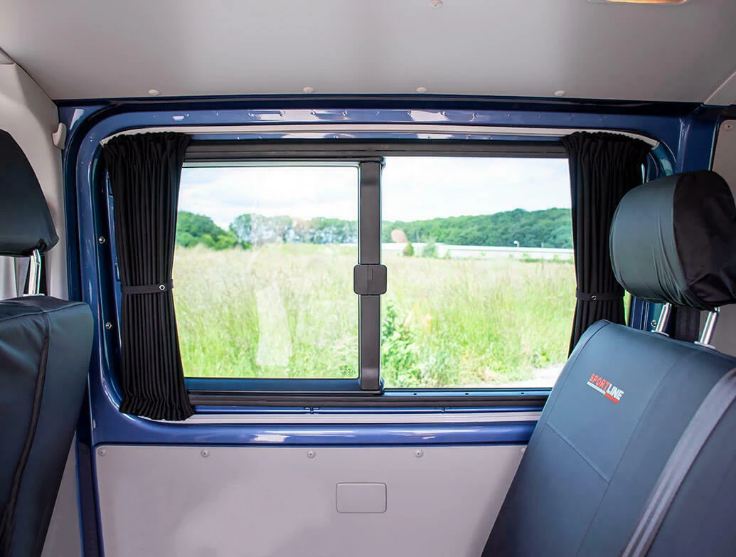 

Universal Stretchable Rail Car Side Window Sunshade Curtain Blackout Curtain Denier Fabric Centre Sliding Door Window