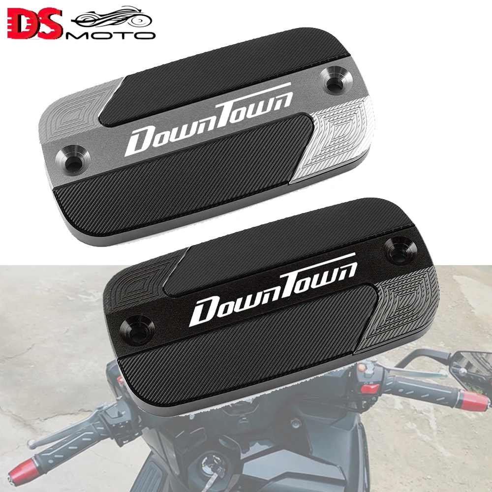 

For KYMCO DOWNTOWN 125i 200i 300i 350i DT 125 200 300 Motorcycle CNC Aluminum Front Brake Reservoir Fluid Tank Cover Oil Cup Cap