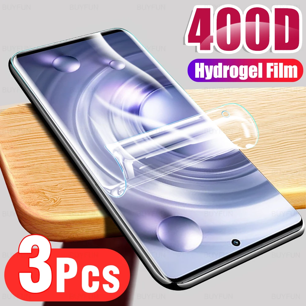 

3PCS Screen Protective Film For Vivo X80 Pro Soft Hydrogel Film For VivoX80 X80 X 80 80Pro 6.78inch Protector Not Tempered Glass
