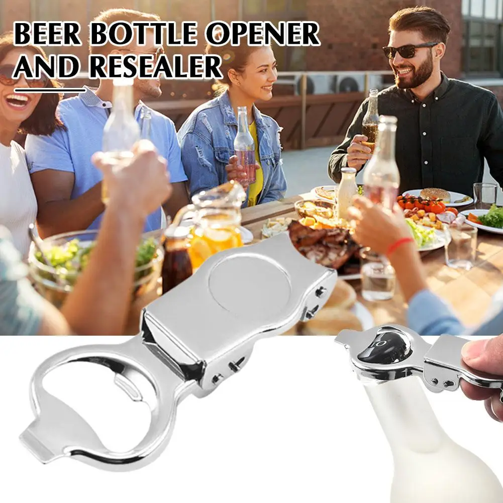 

Creative Stainless Steel Bottle Opener Simple Multifunctional Opener Folding Bar Portable Gadget Opener Soda Drink Beer Bot N3I3